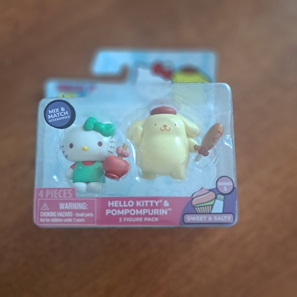 Hello Kitty and Friends Hello Kitty & Pompompurin Figurine Set New in Box